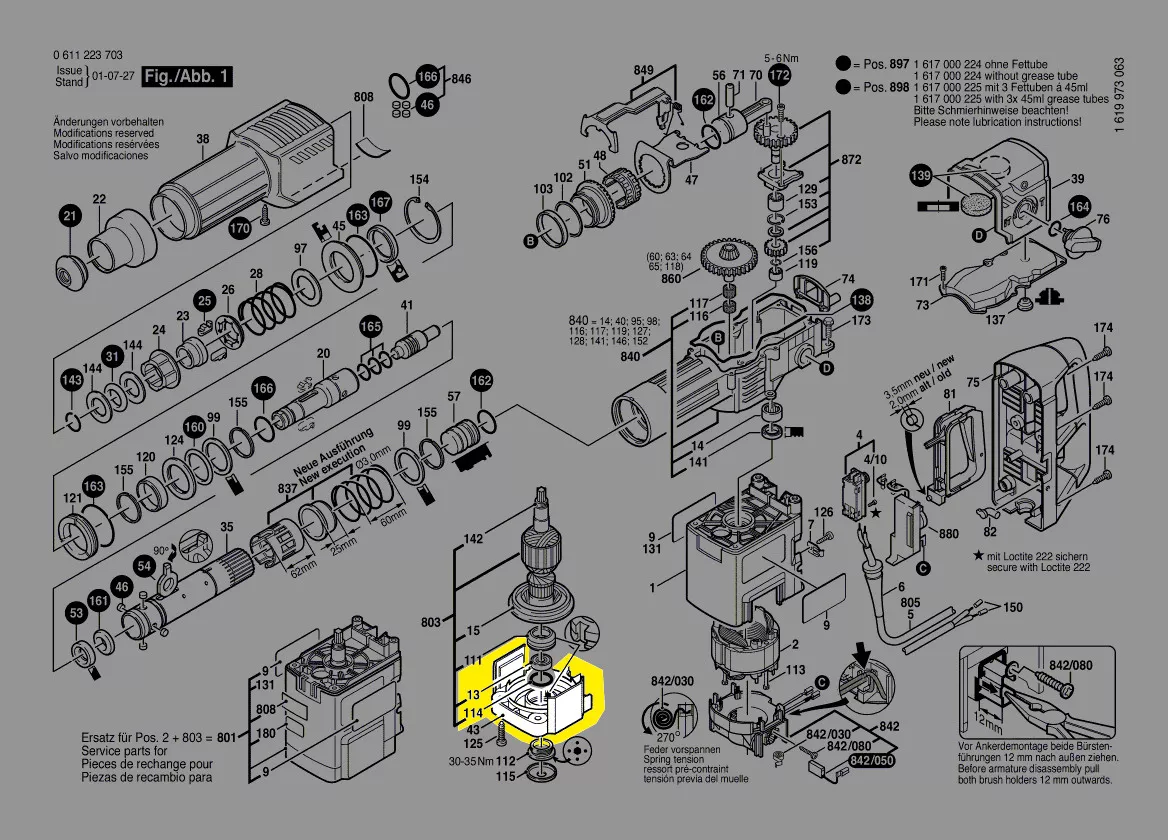 Flasque de palier réf. 1 615 808 083 BOSCH